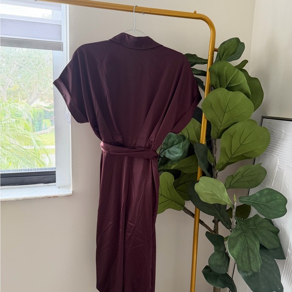 Burgundy Women's Dress - Picture 4 of 4